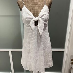 NWT ALICE + OLIVIA WHITE TIE DRESS SZ. 6 ALICE AND OLIVIA